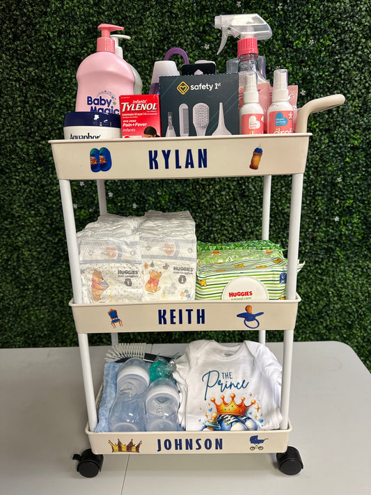 Personalized 3 Tier Baby Cart