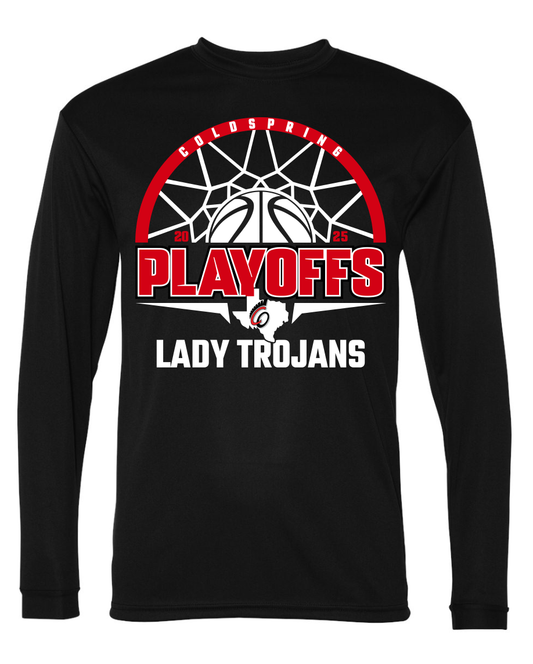 Lady Trojans Basketball Playoff Shirt