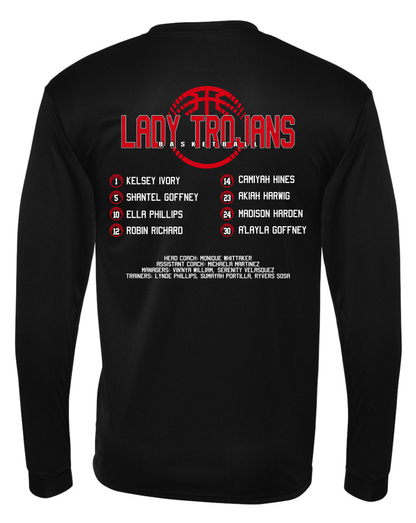 Lady Trojans Basketball Playoff Shirt