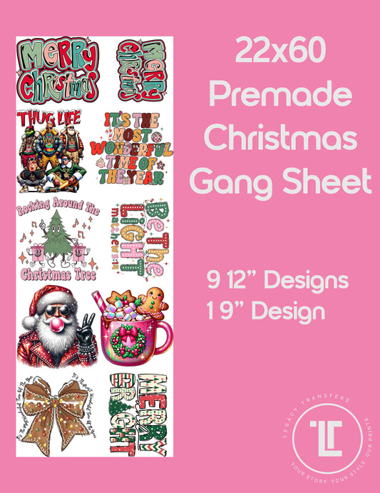 Premade Christmas Gang Sheet 1