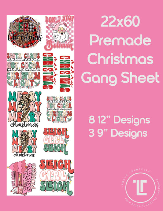 Premade Christmas Gang Sheet 3