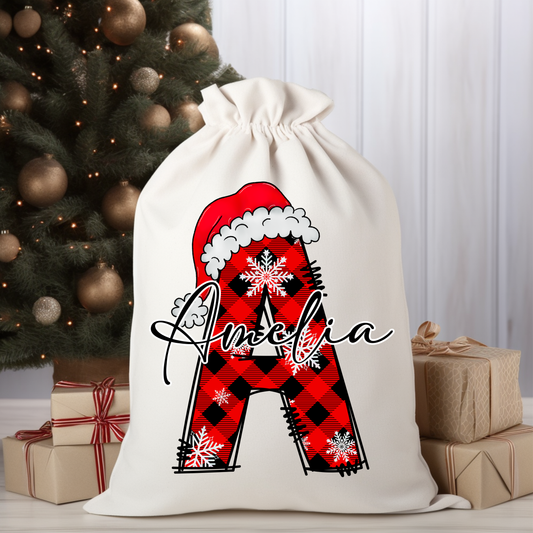 Personalized Santa Sacks - Name & Initial