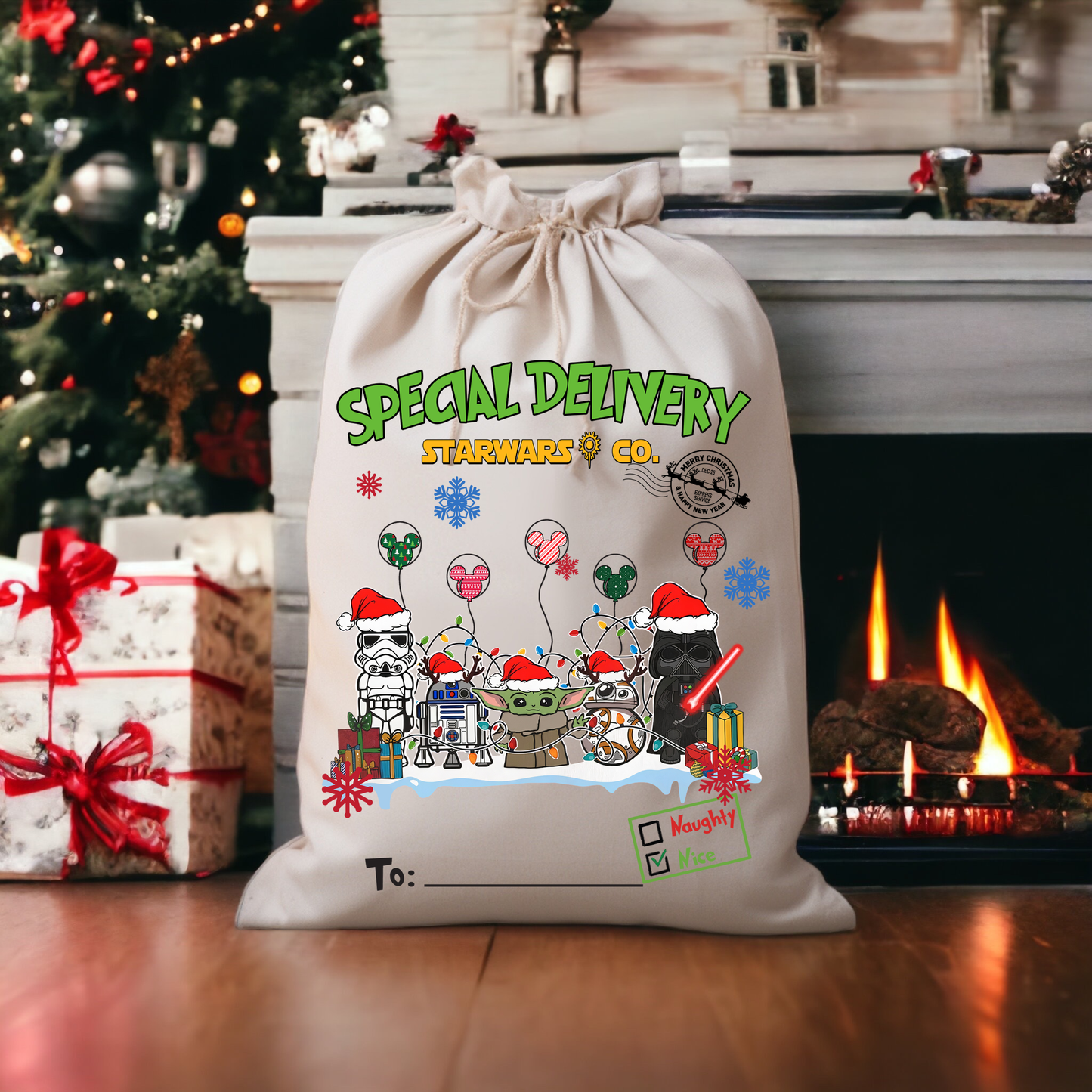 Personalized Santa Sacks - Cartoon Characters