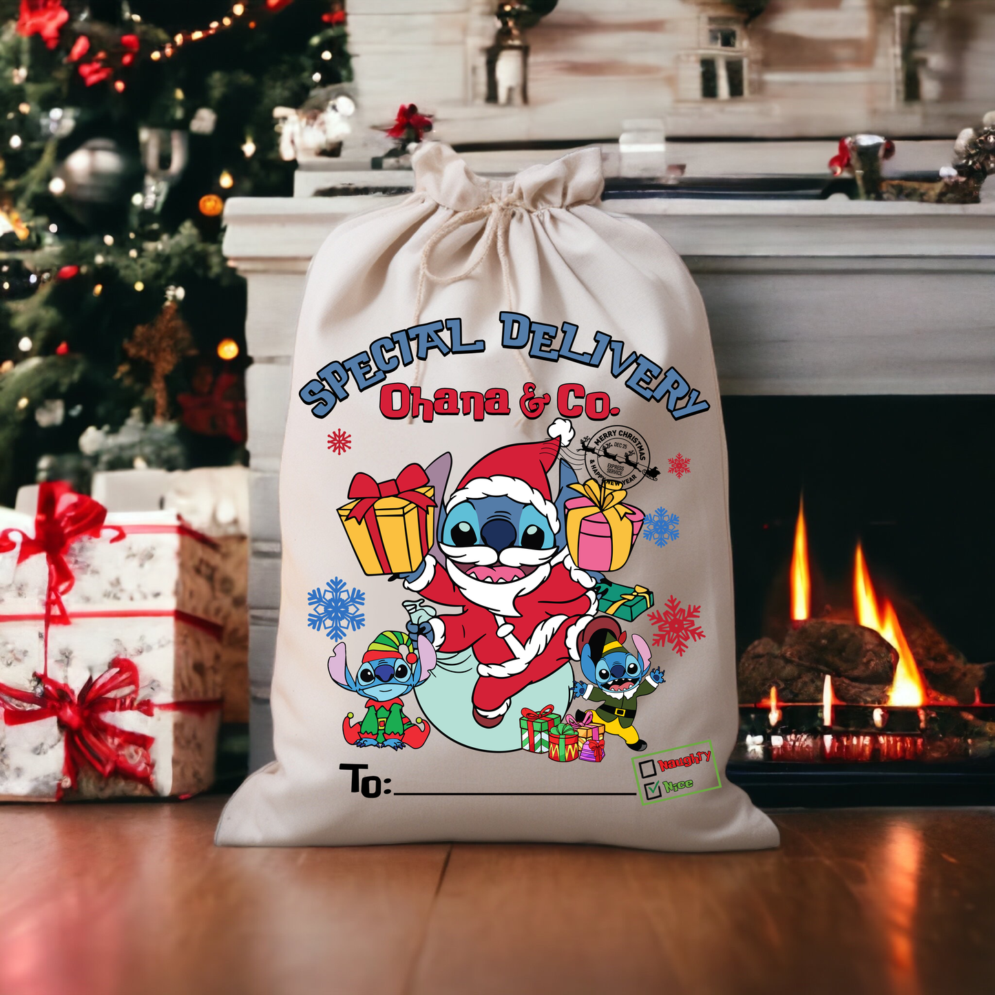 Personalized Santa Sacks - Cartoon Characters