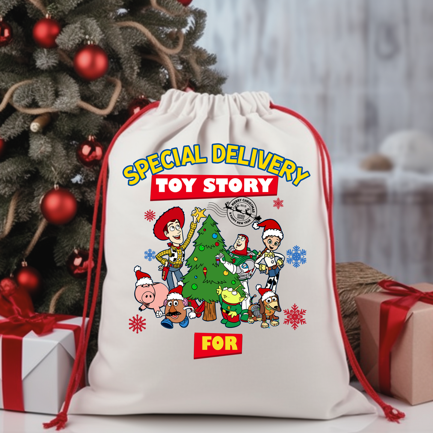 Personalized Santa Sacks - Cartoon Characters